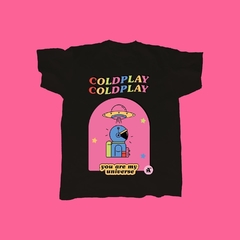 Camiseta Coldplay estampa em DTF “my universo”