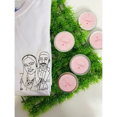 Camiseta casal bordadas - loja online