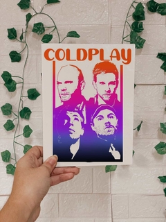 Quadrinho mdf Coldplay