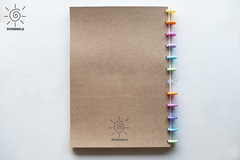 Cuaderno A4 con SISTEMA DE DISCOS - Hojas blancas (PERSONALIZABLE)