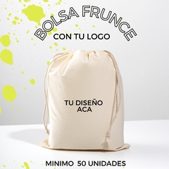 BOLSAS ESTAMPADAS CON TU LOGO 25x20 cm / 1 COLOR