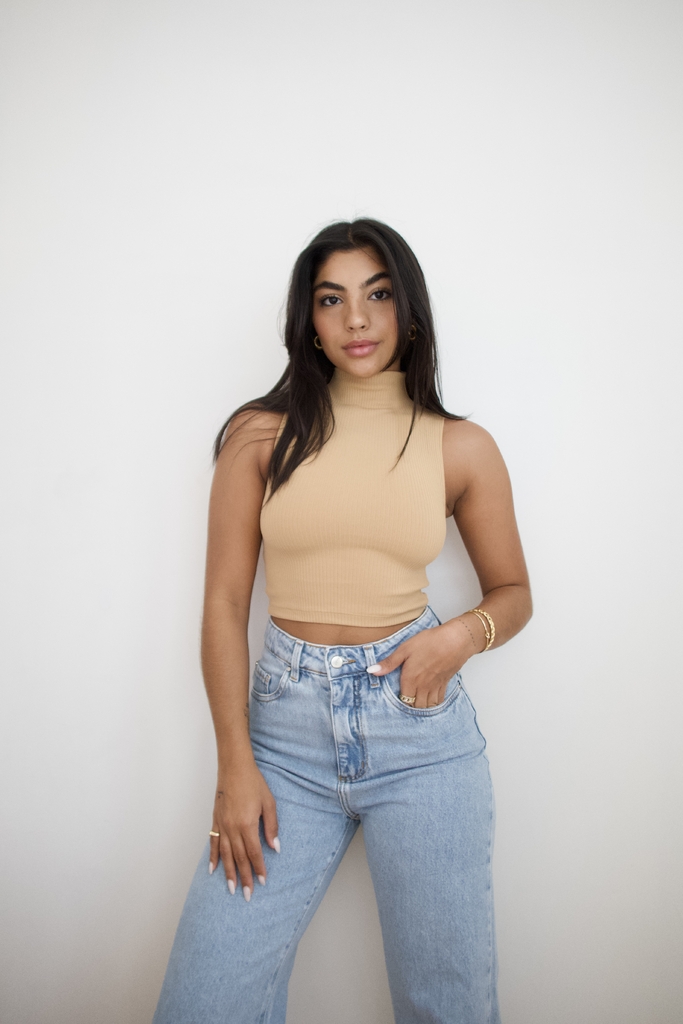 Blusa cropped nudo zara new arrivals