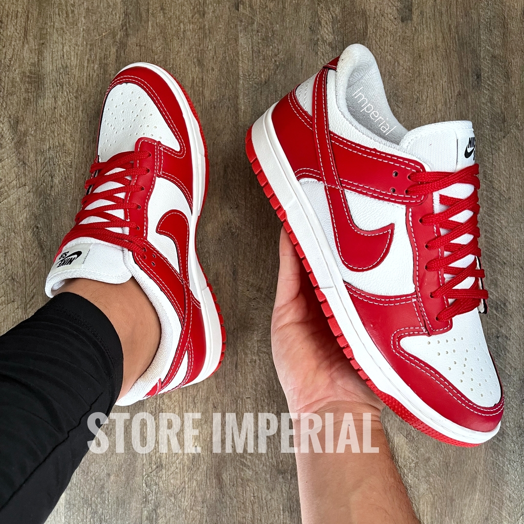 Air Force sb Branco/Vermelho - Store Imperial