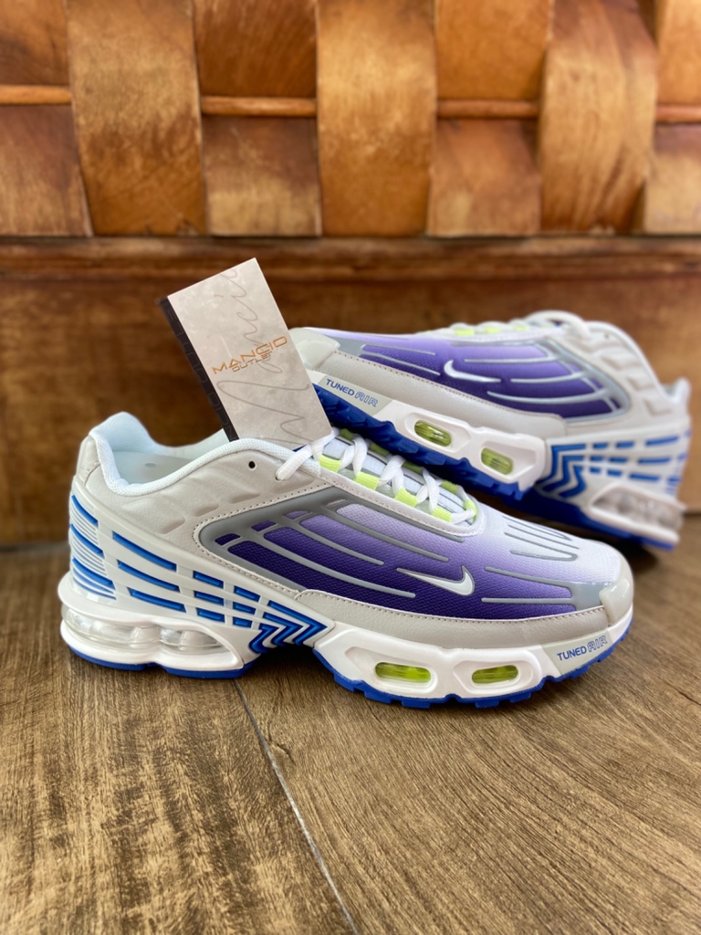 Vapormax plus branco e cheap roxo