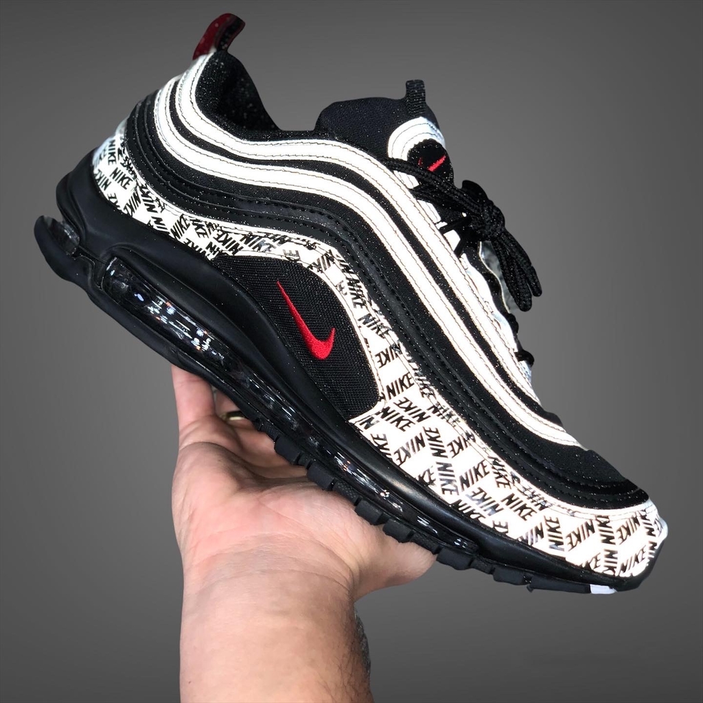 Air Max 97 Preto/Vermelho - Refletivo - Store Imperial