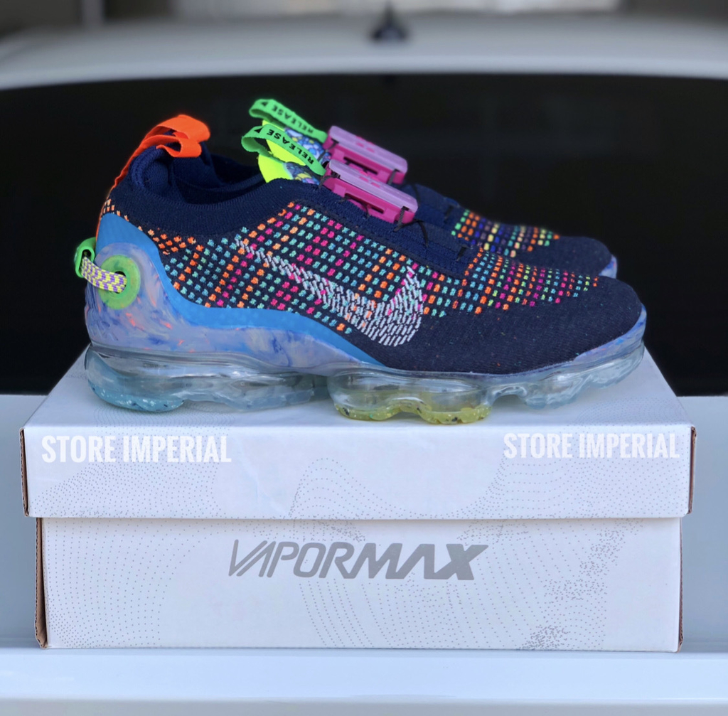 Vapormax Flyknit 2020 Azul colorido Store Imperial