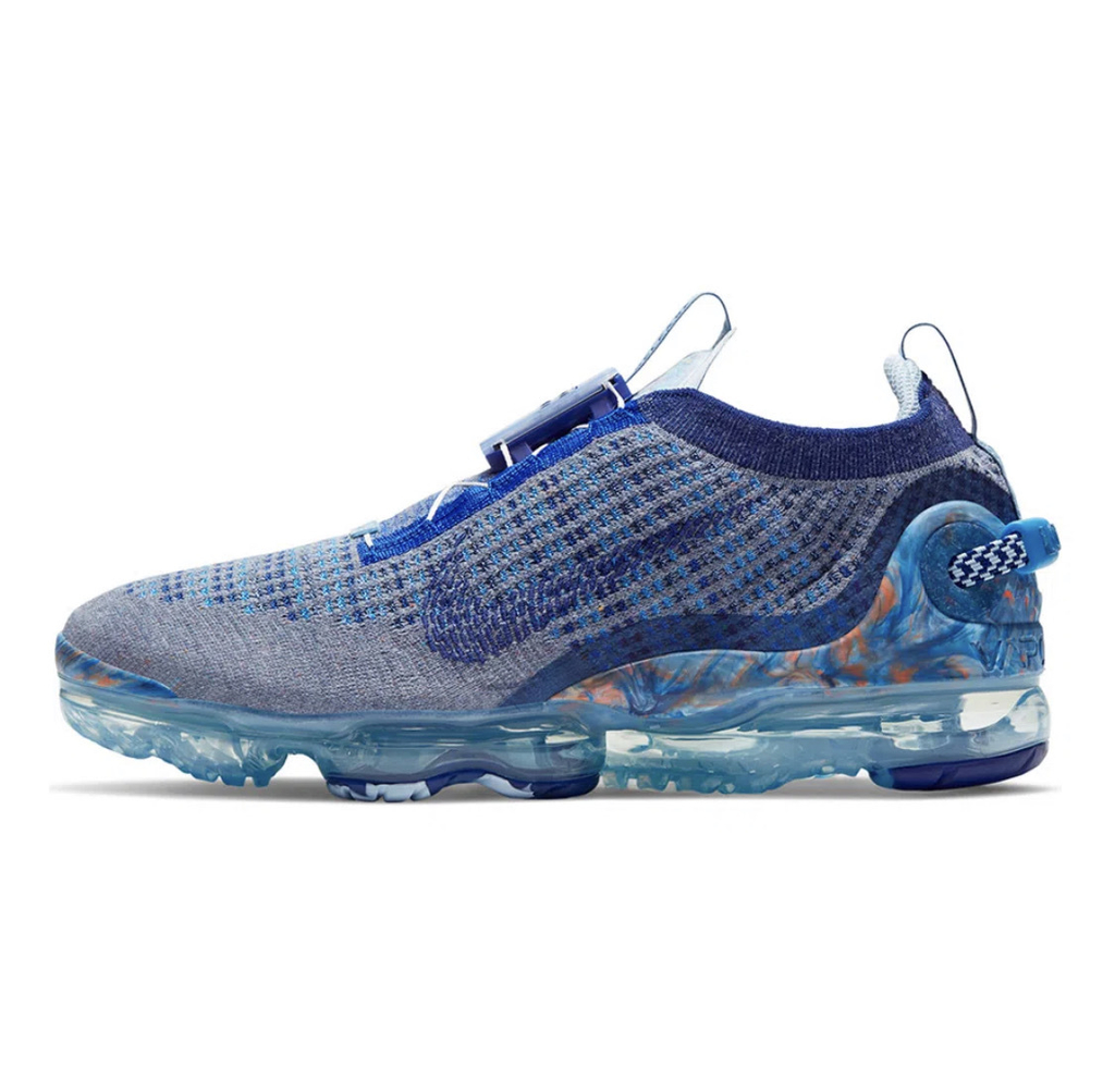 Nike air vapormax store flyknit white blue