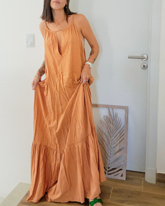 DRESS VOLADOS CAMEL