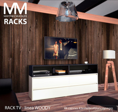 Mueble Rack Tv Living Comoda Organizador Modular Moderno 150