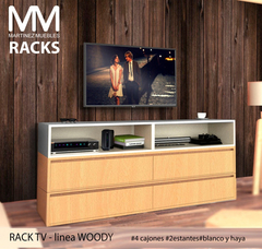 Rack Mueble Tv Living Modular Moderno 130 - comprar online