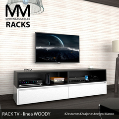 Rack Tv Living Cajonera Organizador Modular Moderno 150