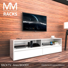 Rack Tv Living Cajonera Organizador Modular Moderno 150