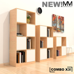 Estanteria X3 Biblioteca Modular Organizador Rack 6 Living