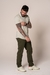 Calça de Sarja Masculina Verde Militar - comprar online