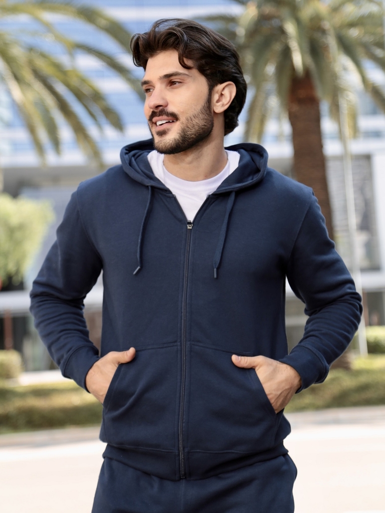 Conjunto Blusa e Calça Moletom Zíper Masculino