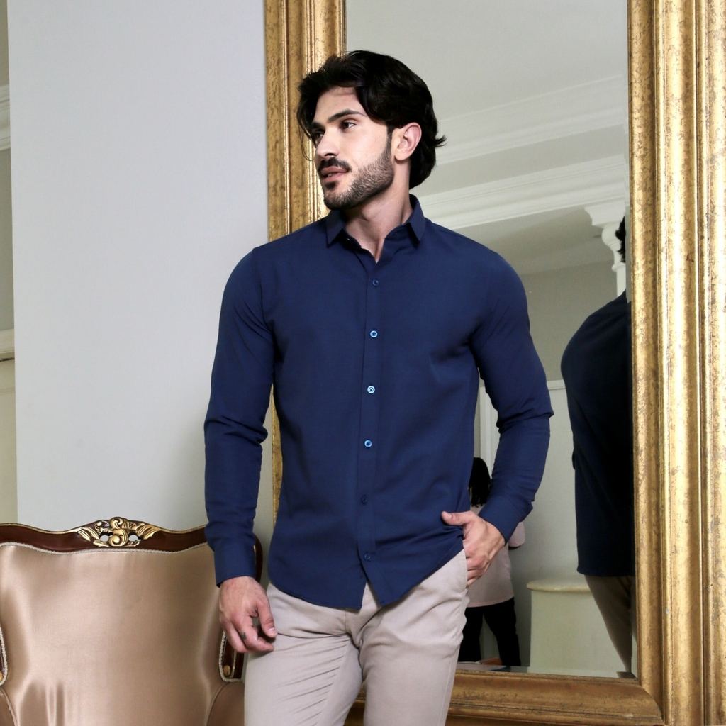 Camisa Social Masculina Slim