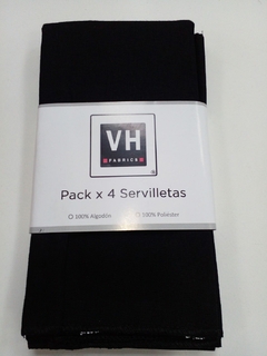 VH Fabrics Servilletas Lisas x4 39x39 (SER00VH) - Blanco Tiza