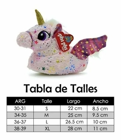 Phi Phi Toys Pantuflas Unicornio C/Estrellas (PAN02PP) - Blanco Tiza