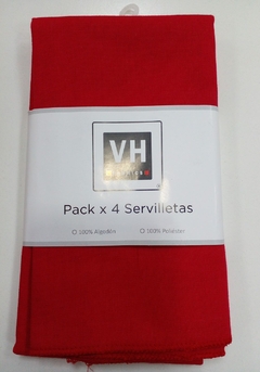 VH Fabrics Servilletas Lisas x4 39x39 (SER00VH) - tienda online