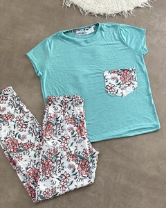 SET PIJAMA ANASTASIA ACUARELA CON ACQUA-(Armalo como quieras) - tienda online