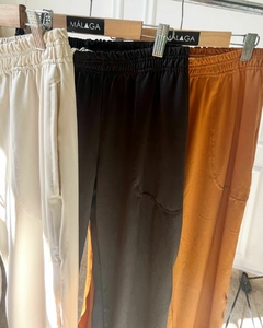 PANTALON MARIAH NATURAL - malaga beachwear