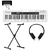 Kit Teclado Musical CASIOTONE CT-S200 CASIO Branco Aplicativo Chordana Play + Fone + Suporte X