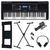 Teclado Yamaha PSR-E373 + Suporte X + Pedal Sustain + Fone de Ouvido