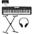 Kit Teclado Musical CASIOTONE CT-S200 CASIO Preto 61 Teclas Aplicativo Chordana Play + Fone + Suporte X