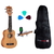 Kit Ukulele Su21m Soprano Shelby By Eagle + Afinador Harmonics Th-101 + Capa + Palhetas