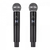 Microfone sem Fio de Mão Duplo UHF HSF-102 HARMONICS na internet
