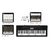 Kit Teclado Musical CASIO CTK3500 USB/MIDI Aplicativo Chordana + Capa + Fonte + Suporte Partitura