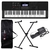 Kit Teclado Musical CT X700 CASIO USB 61 Teclas + Suporte X + Capa + Pedal + Fonte