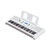 Kit Teclado Yamaha EZ-300 Branco - 61 Teclas Iluminadas + Suporte X + Pedal Sustain - loja online