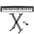Piano Digital Casio CDP-S160 Preto - 88 Teclas + Suporte em X Duplo