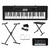 Kit Teclado Musical CASIO CTK3500 MIDI/USB Aplicativo Chordana + Suporte X + Banqueta + Fonte