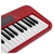 Imagem do Kit Teclado Musical CASIOTONE CT-S200 CASIO Vermelho Aplicativo Chordana Play + Fone + Suporte X