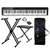 Piano Digital Casio Privia PX-S1100 Preto + Suporte Duplo + Banqueta em X + Capa