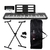 Kit Teclado Musical CASIOTONE LK-S250 CASIO Preto Teclas Iluminadas APP + Suporte X + Capa