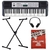 Kit Teclado Musical Arranjador YPT 270 Yamaha 61 Teclas + Suporte em X + Livro + Fone de Ouvido