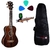 Kit Ukulele Soprano SU21R Shelby + Capa + Afinador + Palhetas