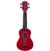 Ukulele Soprano Tagima Memphis Honu Acústico Vermelho + Capa + Afinador + Palhetas - loja online