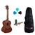 Kit Ukulele Tagima 27k Tenor Natural Fosco Acústico + Capa + Afinador + Palhetas