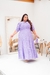 Vestido plus size Esther- lilas - loja online