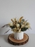 Arranjo de Flores Desidratadas Afeto + Vaso Marmorizado - comprar online