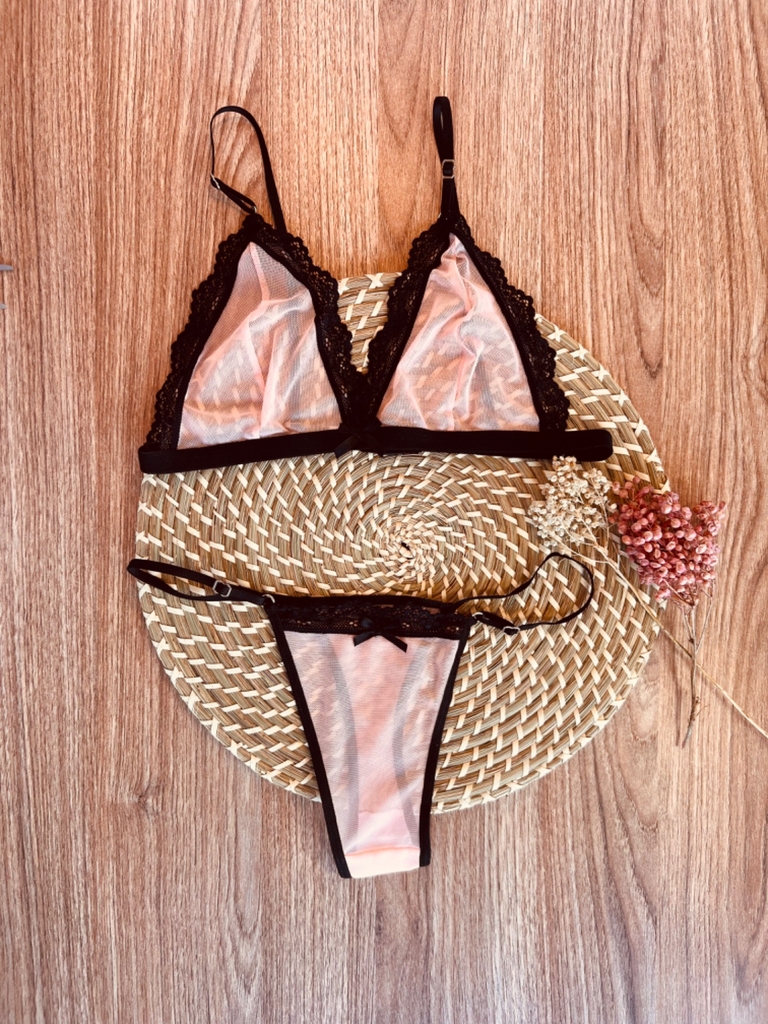 Set de lenceria con aro de crochet new arrivals