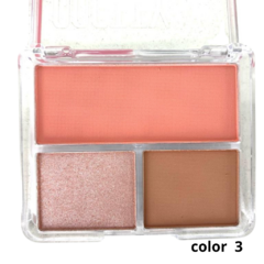 Paleta De Contorno, Blush e Iluminador Pretty Peach Pink 21 - Super Vaidosa Makes e Imports