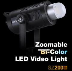 Luz de video LED SZ200Bi con zoom bicolor Godox - comprar online