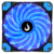 Cooler Fan Individual Wind Led Azul Rise Mode - comprar online
