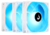 Kit 3 Cooler Fan RGB Branco Frost Rise Mode Com Controlador - comprar online