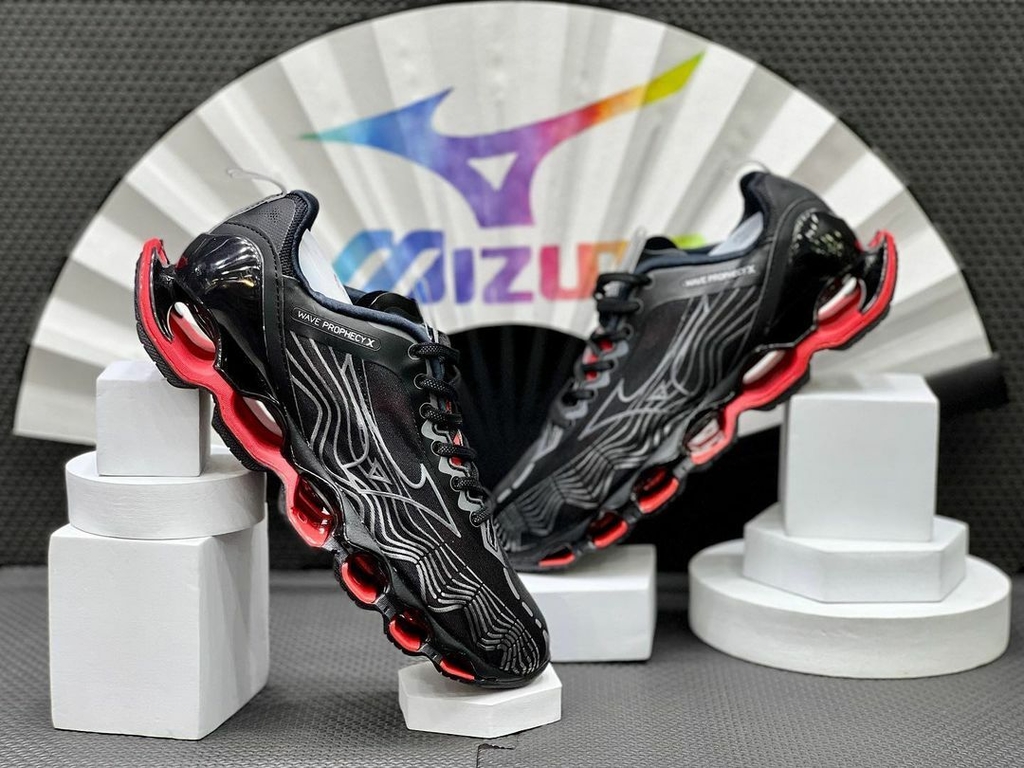 Mizuno wave prophecy 5 preto e vermelho hot sale